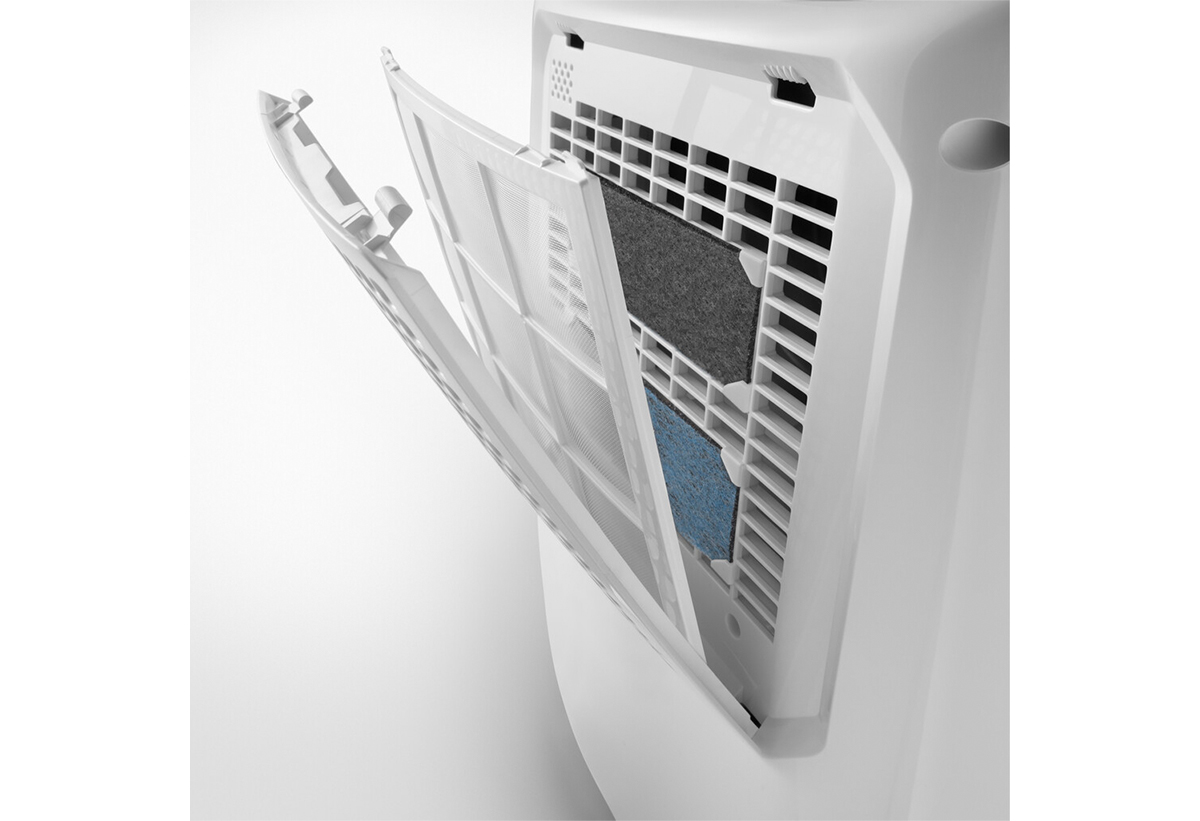 Φαίνεται το φίλτρο του αφυγραντήρα.